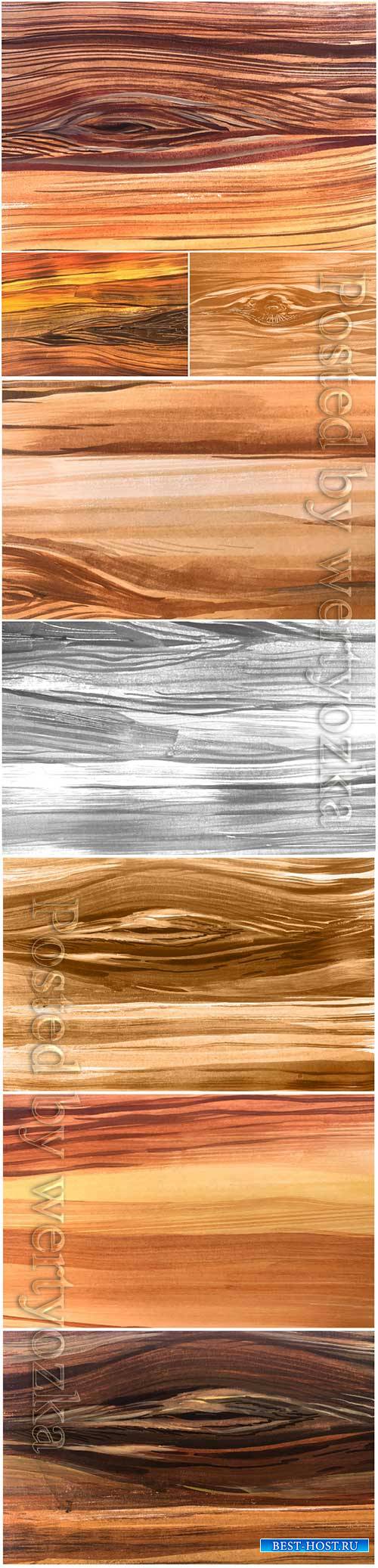 Natural wooden texture vector background