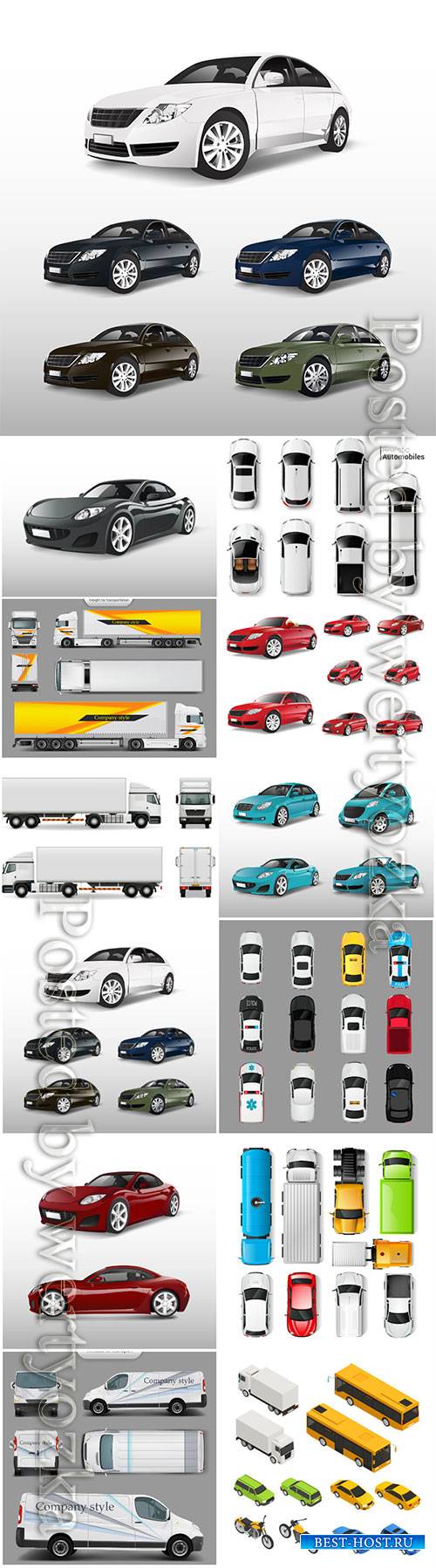 Cars various models vector
