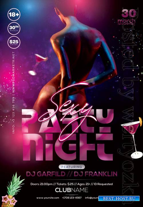 Sexy party night - Premium flyer psd template