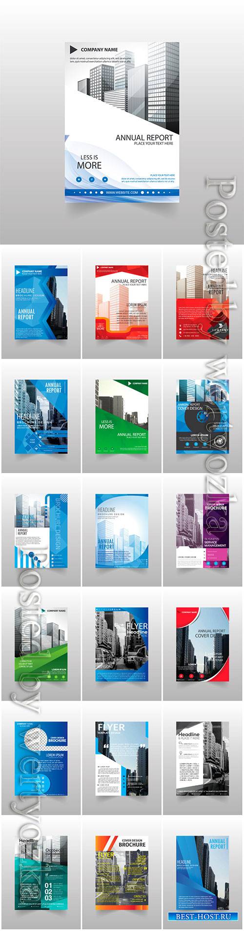 Vector brochures, flyer templates