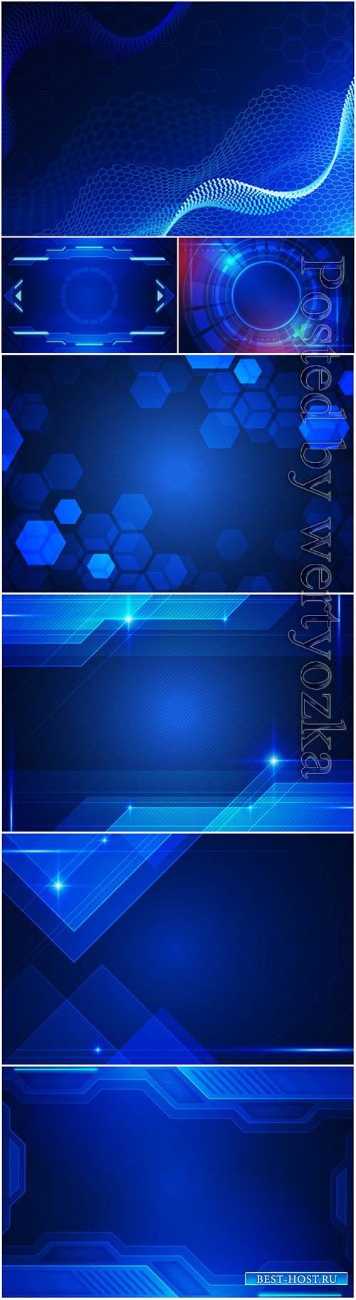 Modernistic tech vector background