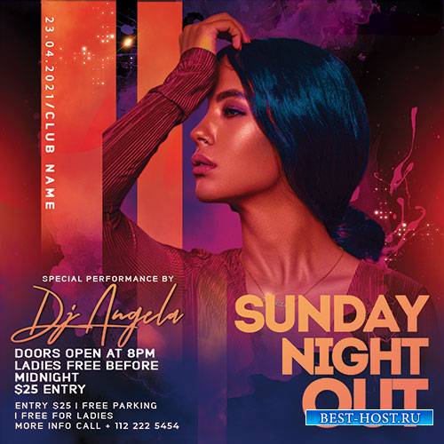Sunday Night Out - Premium flyer psd template