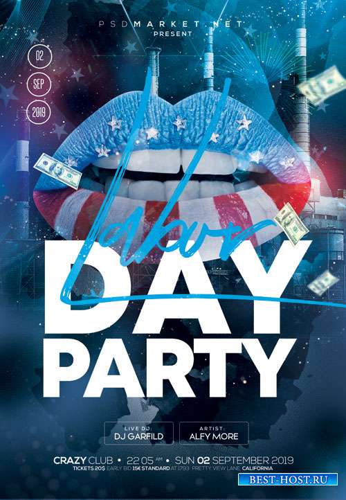 Labor day event - Premium flyer psd template
