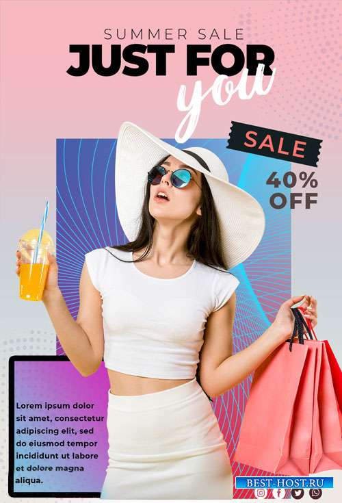 Summer Sale - Premium flyer psd template