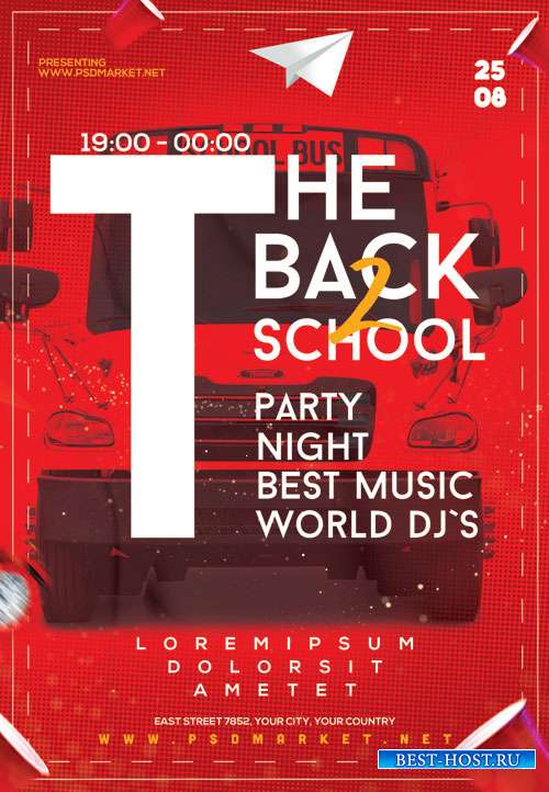 The back to school - Premium flyer psd template