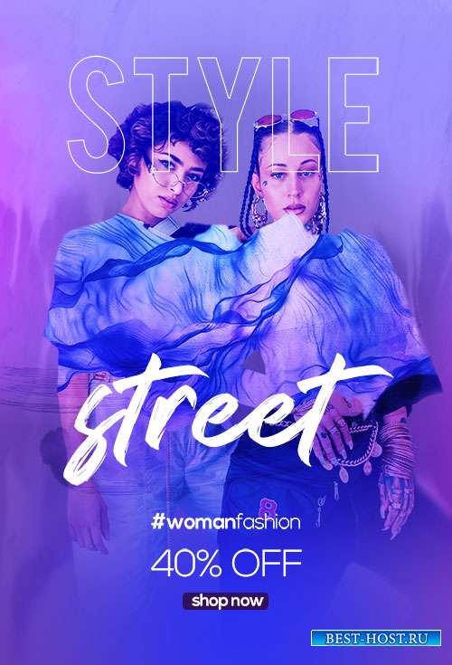 Street Style Fashion - Premium flyer psd template