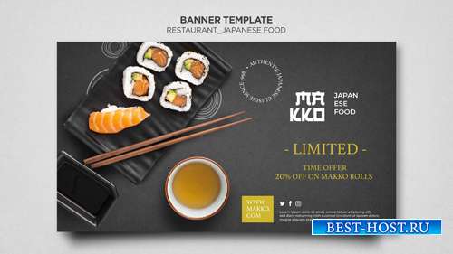 Make-up сollection of sushi templates for restaurant vol 9