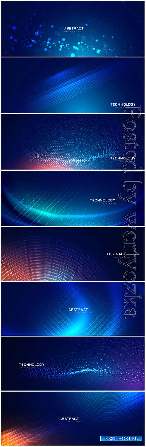Technology particles dots vector background design