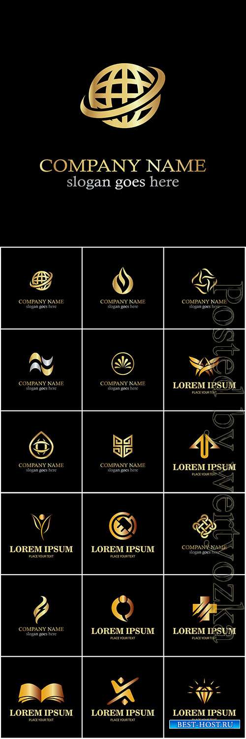 Logos collection in vector, business name for company # 10