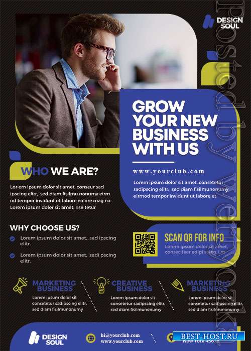 Corporate PSD Flyer Template