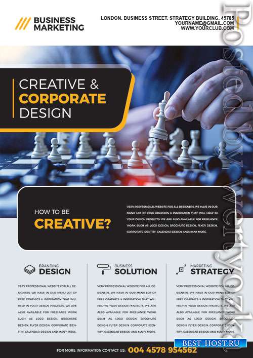 Business Marketing Flyer PSDTemplate