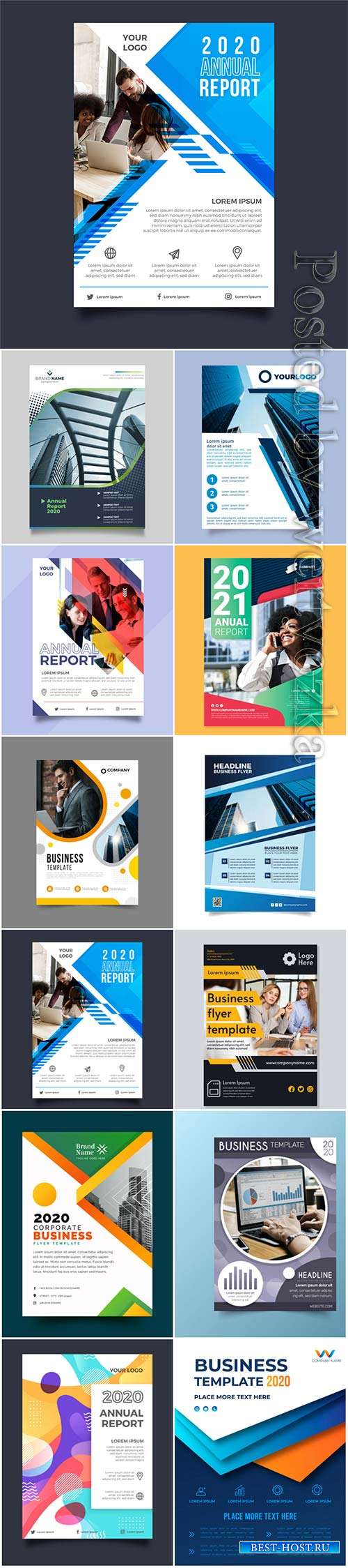 Business flyer concept in vector