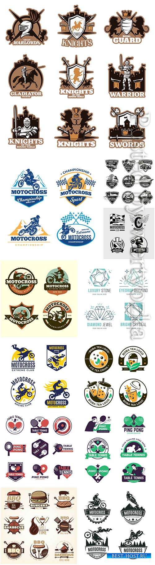 Logos in vector