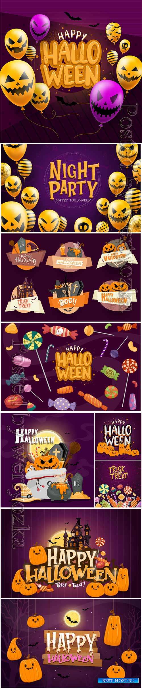 Happy halloween background template