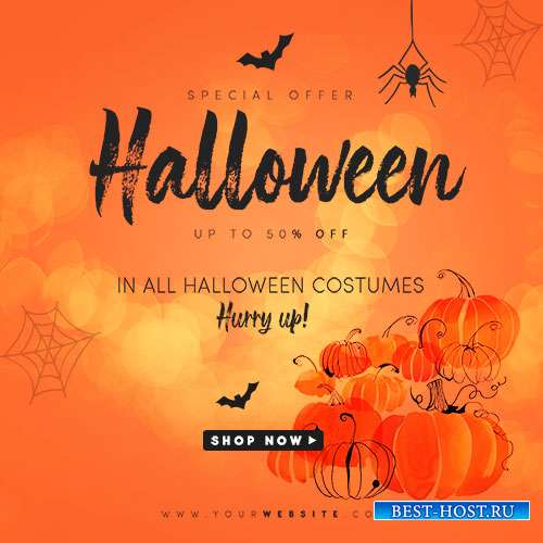 Halloween Flyer PSD Template