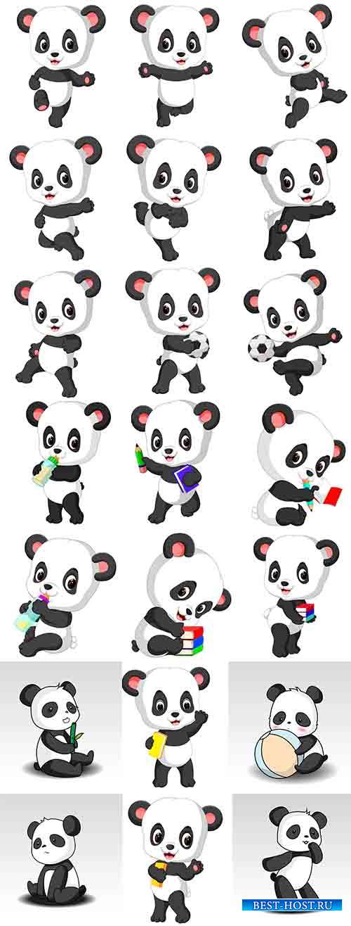 Панда - Векторный клипарт