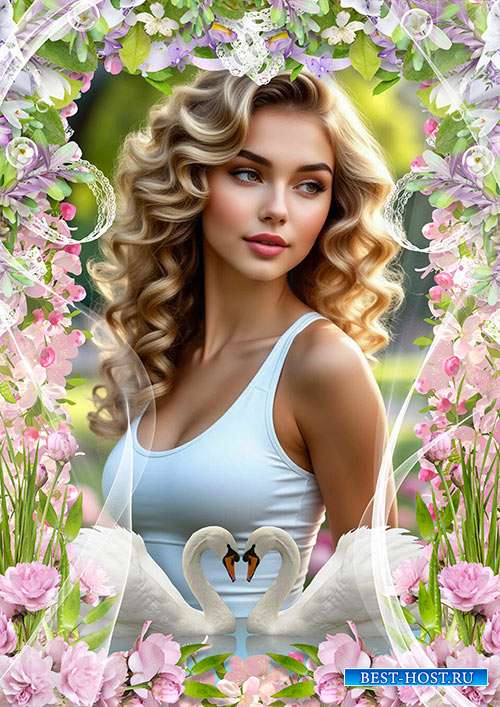 Рамка psd - Весенняя зарисовка